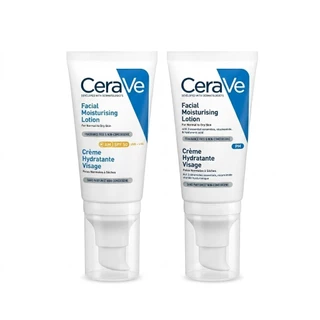 Facial Moisturising Lotion AM SPF50 / PM 52ml เซ็ตบำรุงผิวหน้า ฟื้นฟูเกราะป้องกันผิว ไม่เหนียวเหน