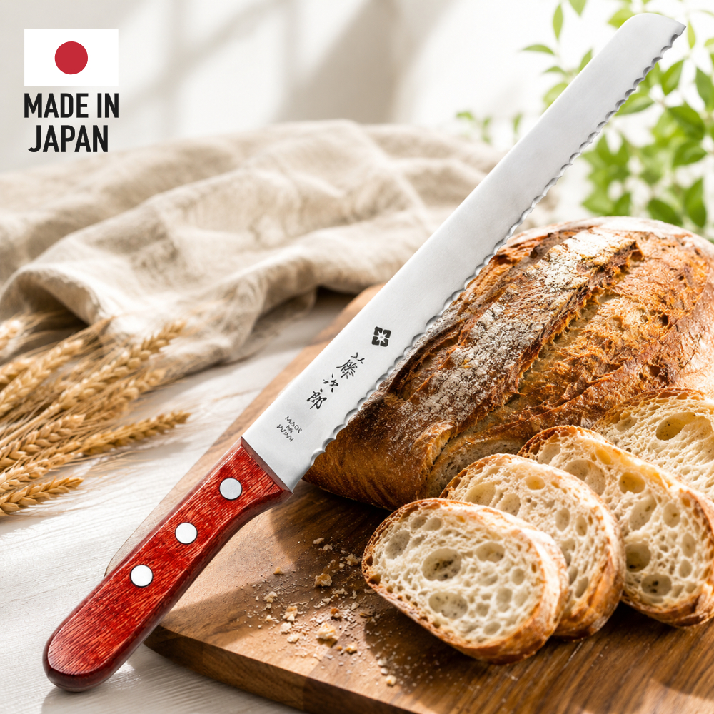 เครื่องหั่นขนมปัง Tojiro F-737 ขนาด 9.3 นิ้ว (235 มม.) ผลิตในประเทศญี่ปุ่น ใบมีดสแตนเลส ใบมีดหยัก หั่นขนมปังแข็งและอ่อน