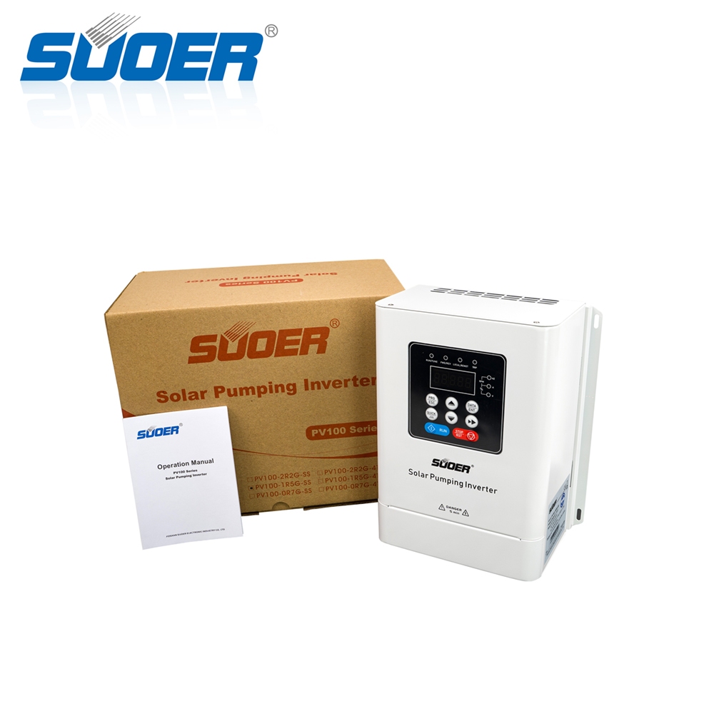 Suoer Solar Pump Inverter อินเวอร์เตอร์ปั๊มน้ำ ใช้กับปั๊มน้ำ ปั้มบาดาล หรือ มอเตอร์ แบบ 3 เฟส 380V ท