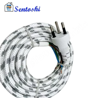 สายเตารีด Sentoshi สายเตารีดหัวโต ทองแดงแท้ ยาว 2เมตร 3เมตร มอก. ขนาดสาย 3x0.75 sq.mm.มีกราวด์แท้ ป้องกันไฟรั่ว ไฟดูด