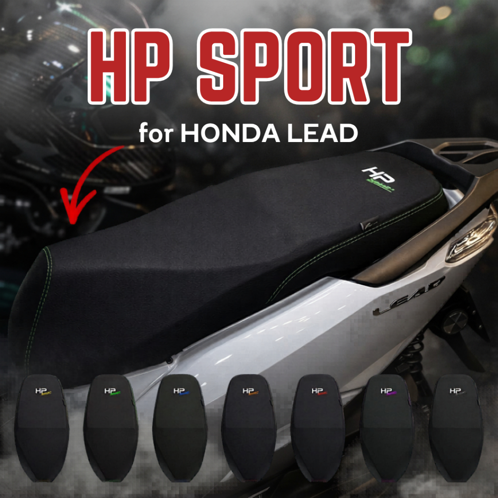 [เบาะ Lead] by HP sport เบาะโครงแท้ ปาดสองตอน สำหรับ Honda Lead มาพร้อมด้ายหลากสีให้เลือก