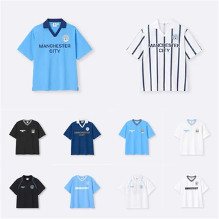 พร้อมส่ง✨บางไซส์⚽️แท้ 100% Gu x Manchester City🩵คอลเลคชั่นพิเศษ นำเข้าจากญี่ปุ่น🇯🇵