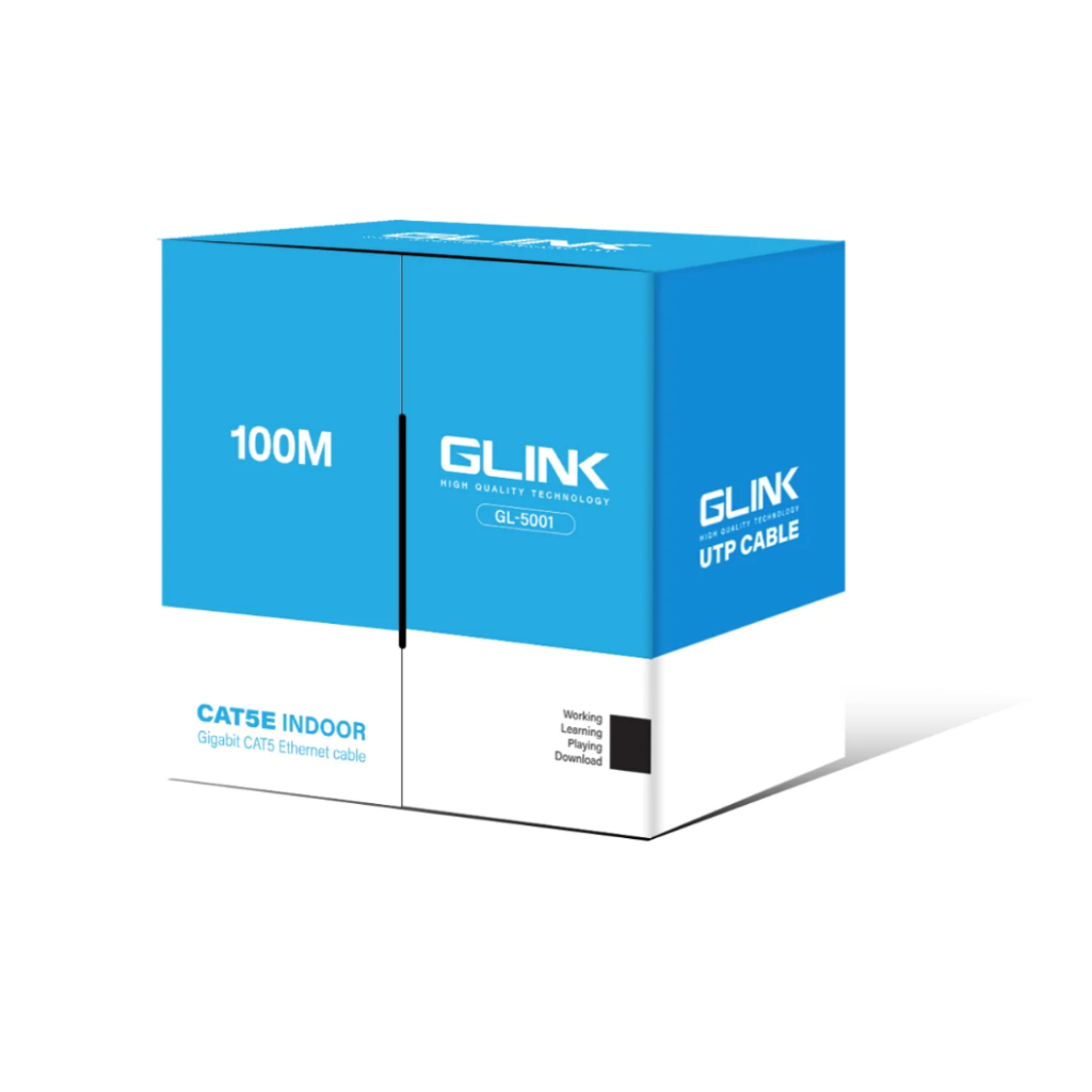 สาย LAN BLUE Series GLINK รุ่น GL-5001 (CAT5 indoor 100M)