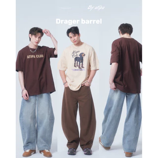 Atipashop - DAGGER BARREL JEANS กางเกงยีนส์ ขายาว ทรงบาร์เรล