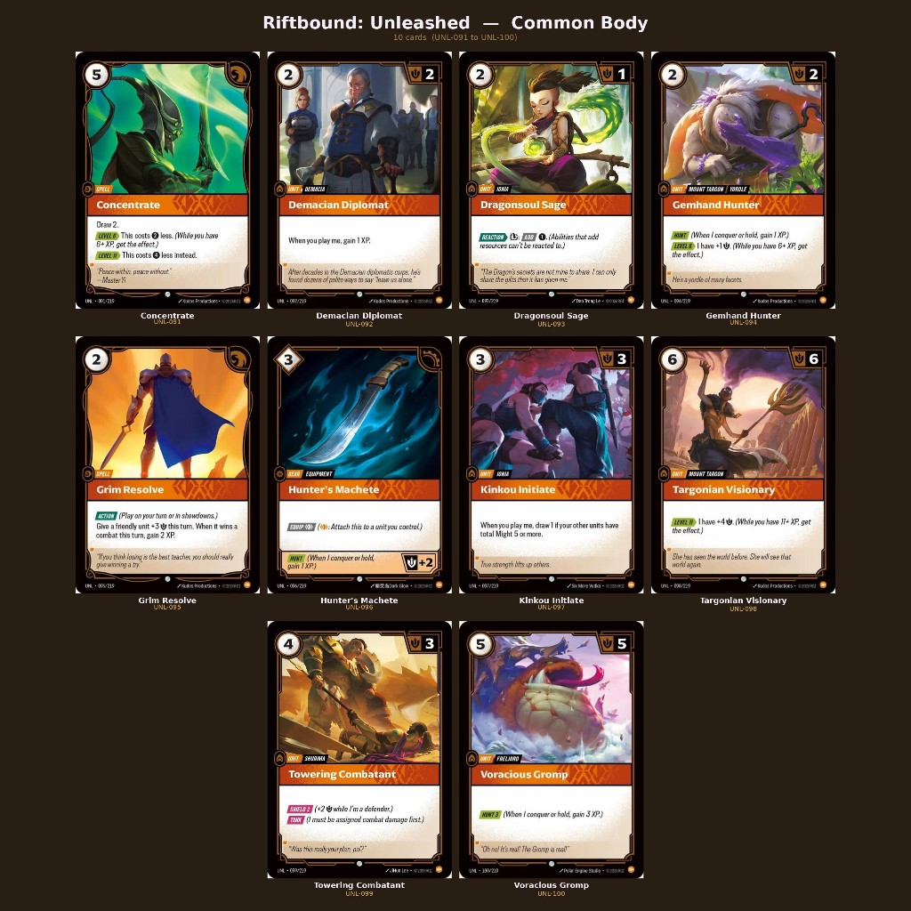Riftbound : Unleashed Common single card (Body)