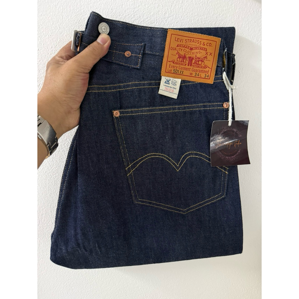 Levi’s 501 xx ริมแดง LVC 1933 Made in USA , button 4420 , Size W34 L34 (ขนาดจริงดูตรงรายละเอียดสินค้