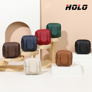 นางสาว กระเป๋าหนัง  coin purse ใส่เหรียญ กุญแจได้ สะดวกสบายด้วยกระดุม