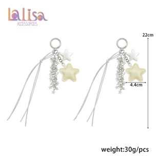 พวงกุญแจดาวพาสเทลห้อยกระเป๋า สไตล์เกาหลี alloy keychain YH1890