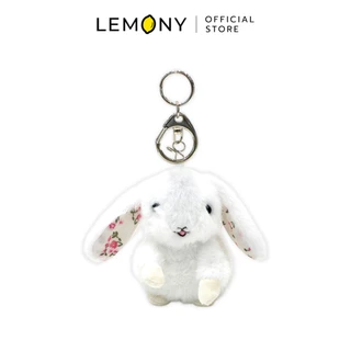 LEMONY พวงกุญแจตุ๊กตากระต่ายขนฟู (สวมกับชุดตุ๊กตาได้)