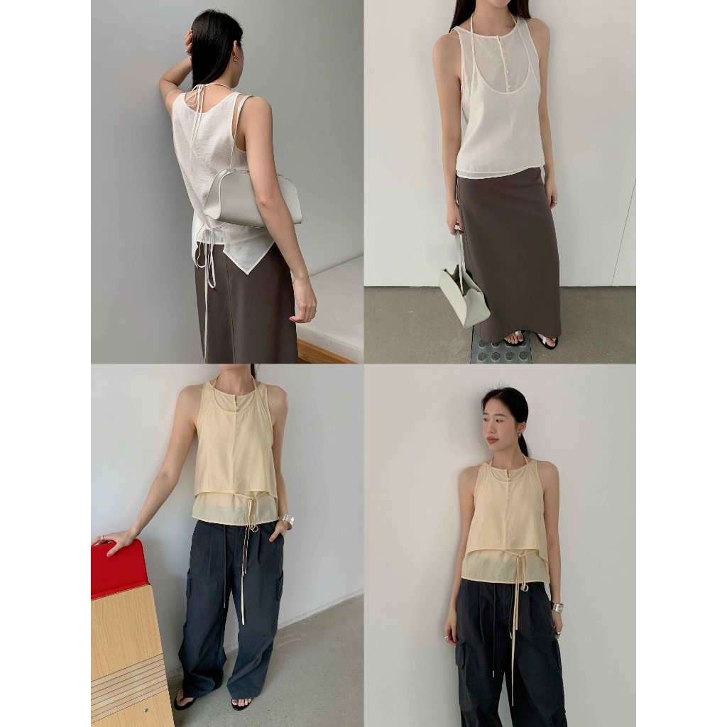 INBYIN - เซทเสื้อ2ชิ้น LAYERED TANK TOP - I3640
