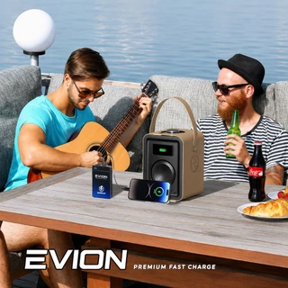 EVION power bank 20000mAh และ 10000mAh พาวเวอร์แบงค์ แบตสำรอง แบตเตอร์รี่สำรอง พร้อมจอแสดงLED รองรับการชาร์จพร้อมกัน สาย