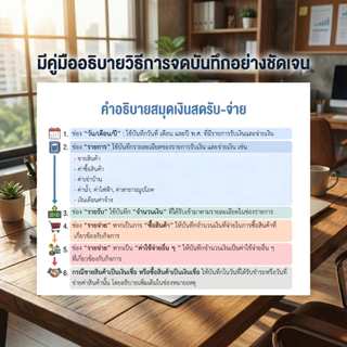 ซื้อ 1 ได้ถึง 3 (คู่มือจัดการภาษี) แถมฟรีสมุดเงินสดรับ-จ่าย จดได้ 3,360 รายการ/เล่ม