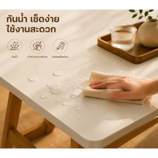 KinDee โต๊ะกินข้าว 6 คน 140/120/100CM สไตล์โมเดิร์น ก้านเสริมแรง กันน้ำ กันชื้น กันเชื้อรา เช็ดทำความสะอาดง่าย