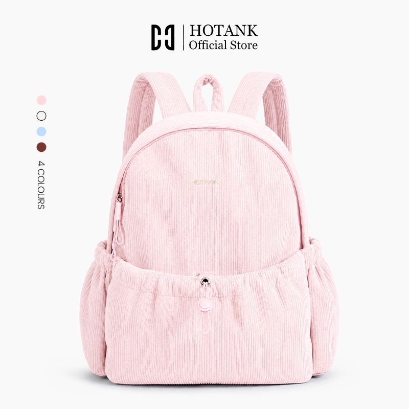 HOTANK กระเป๋าเป้านักเรียนหญิง ผ้าไนลอนคุณภาพดี ดีไซน์วัยรุ่นสดใส สะพายสบาย