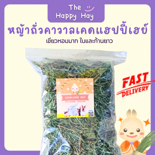 Happy Hay หญ้าถั่วคาวาลเคดเขียวหอม (500 กรัม) กรอบอร่อย โปรตีนสูง