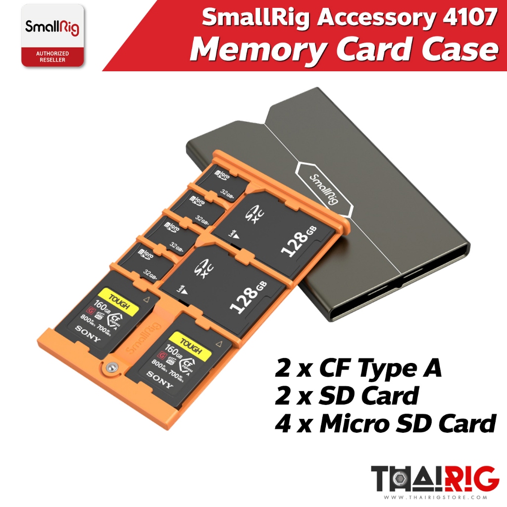 📦ส่งจากไทย📌 Memory Card Case SmallRig 4107 เคส เมมโมรี่การ์ด CFexpress Type-A SD / Micro SD Card