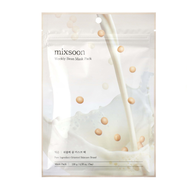 [1ซอง7แผ่น] MIXSOON WEEKLY BEAN MASK PACK วีคลี่ บีน มาสก์ แพ็ค