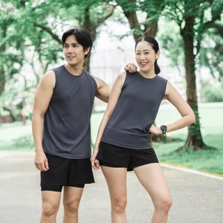 วิ่งไหนดี เสื้อวิ่งเปล่า (แขนกุด) ไม่มีลวดลาย สีเบสิคใส่ได้ทุกวัน Every Day Look