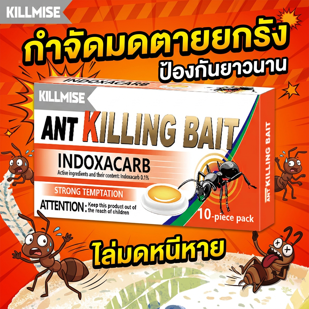 ⚡จัดส่งรวดเร็ว⚡LY เจลมด เหยื่อมด ยาฆ่ามด เหยื่อกำจัดมด กำจัดมด ปลอดภัยต่อสัตว์เลี้ยง 1 กล่อง 10 เม็ด