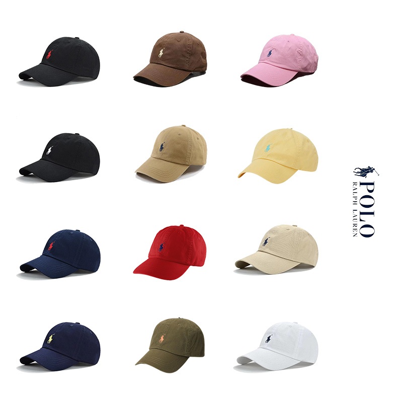 จัดส่งรวดเร็ว/Polo Ralph Lauren Classic Cap โลโก้เย็บปักถักร้อย