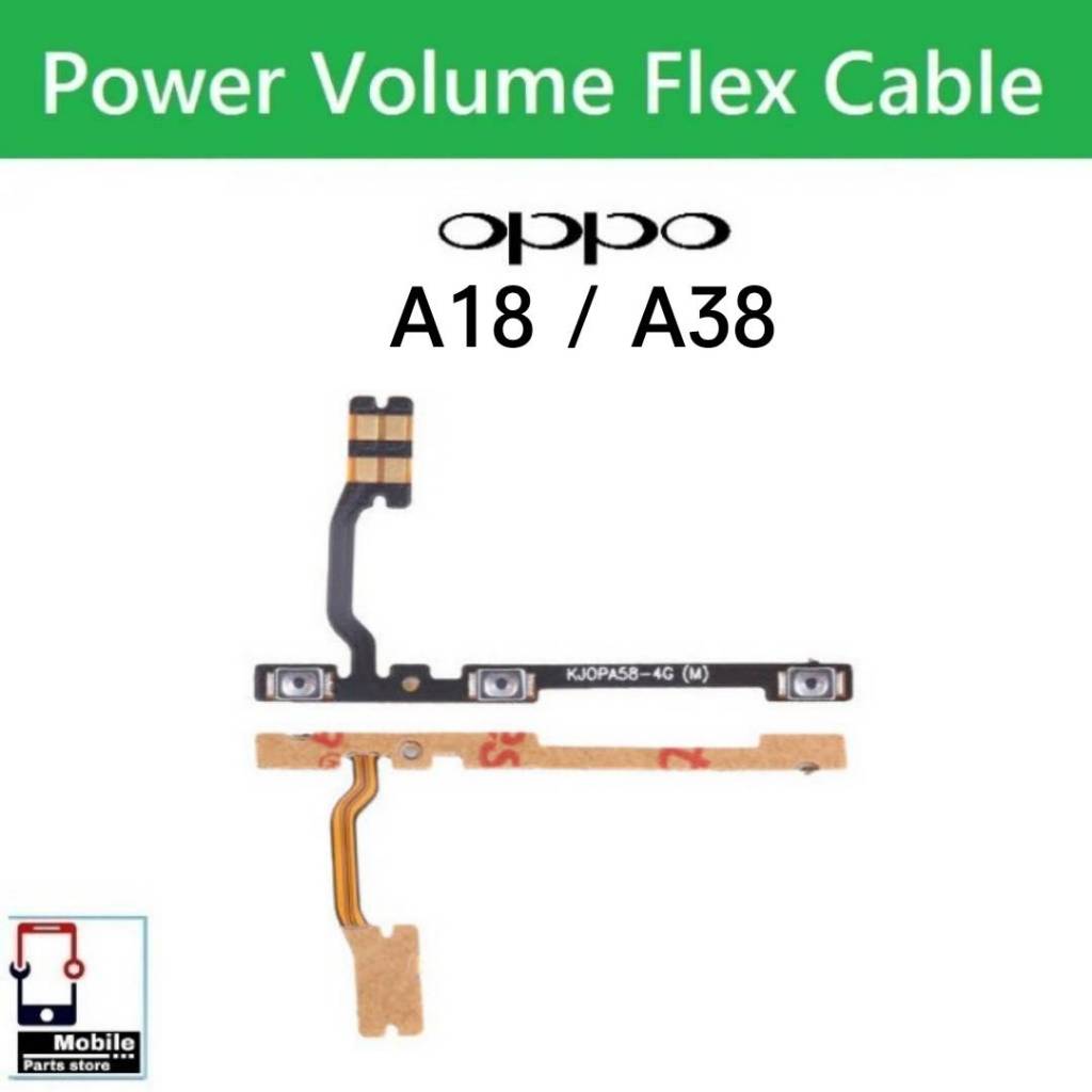 แพรสวิตช์ OPPO A18 / A38 แพรpower แพรปิดเปิด Power&Volume Button Flex Cable