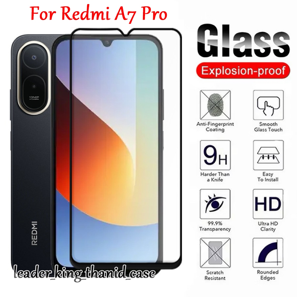 ฟิล์มกระจกเต็มจอ Redmi A7 A7Pro A5 A3 A2Plus A1 ตรงรุ่น ติดง่าย สำหรับ XIAOMI Poco C81X C85X กระจกนิรภัยกันรอยหน้าจอ 005