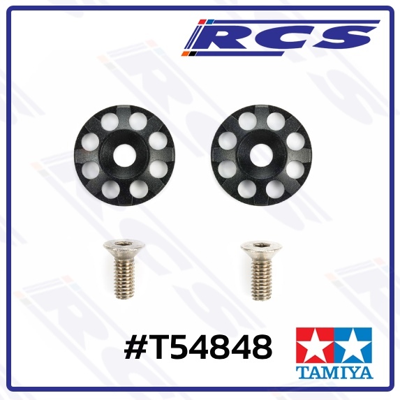 TAMIYA 54848 ALUMINUM WING WASHERS (Black)