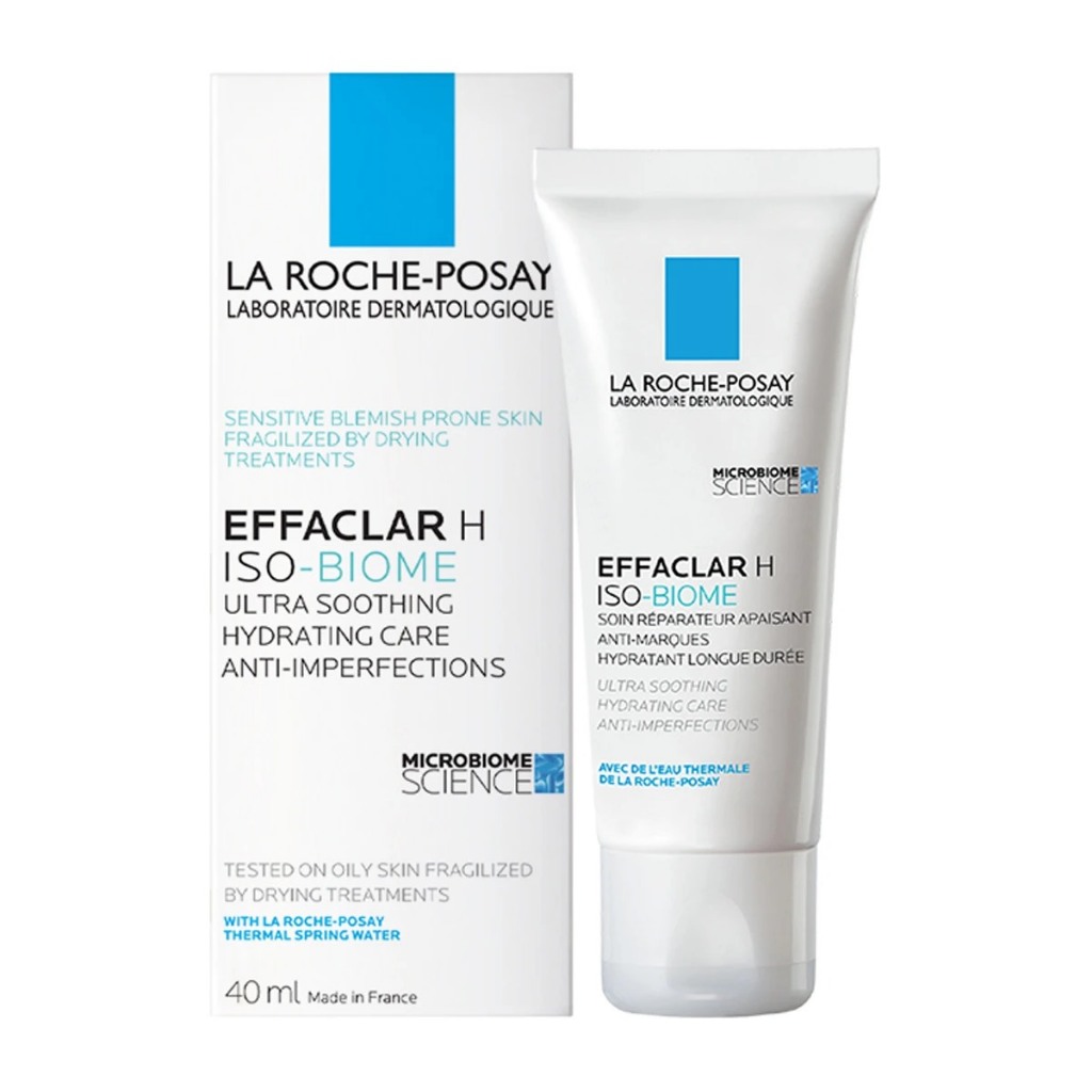 ลา โรช-โพเซย์ La Roche-Posay Effaclar H Iso-Biome ครีมบำรุงสำหรับผิวแพ้ง่ายและเป็นสิวง่าย 40ml
