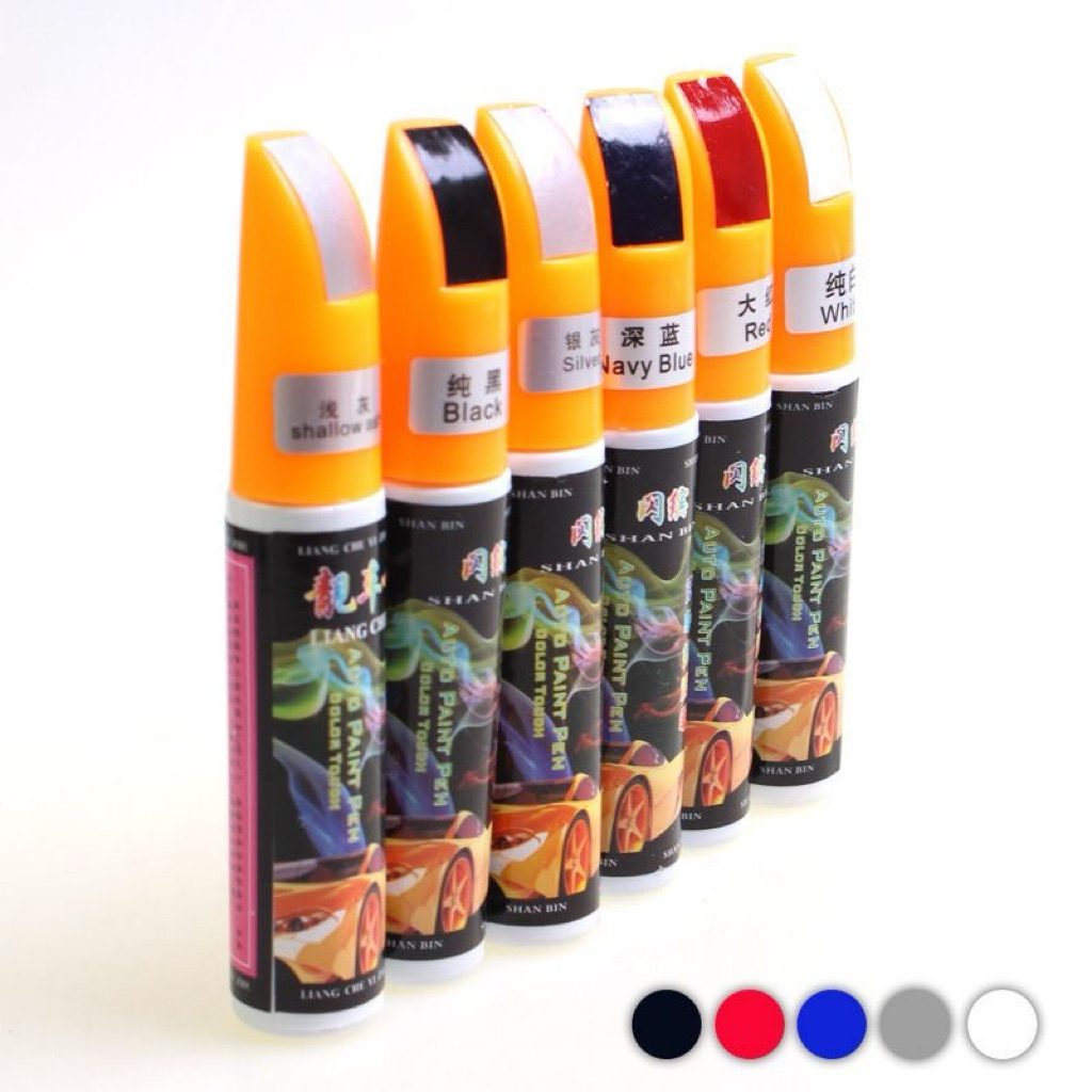 ปากกาแต้มสีรถ แต้มรอยขีดข่วนบนรถยนต์และรถจักรยานยนต์ พร้อมส่งจากไทย