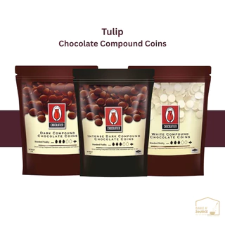 (เฉพาะส่งด่วน)Tuliip ทิวลิป ไวท์คอมพาวด์ช็อกโกแลต, ดาร์กช็อกโกแลต, ช็อกโกแลตชนิดเข้มข้น 1 กิโลกรัม