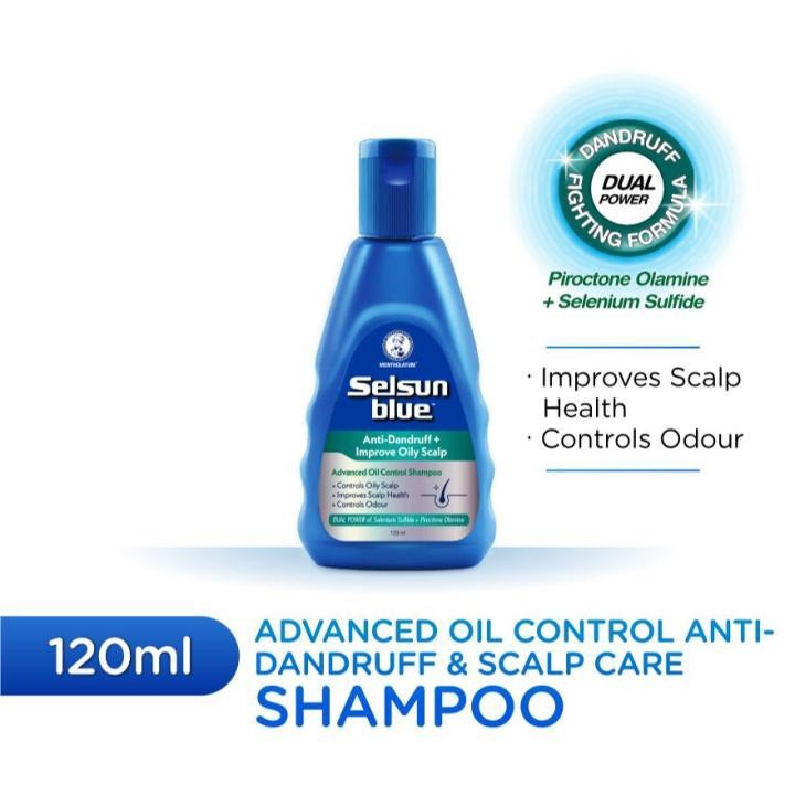 ￼Selsun Blue Anti-Dandruff Advanced Oil Control 120 ml เซลซั่น บลู แอนตี้-แดนดรัฟ แอดวานซ์ ออยล์ คอนโทรล 120 มล