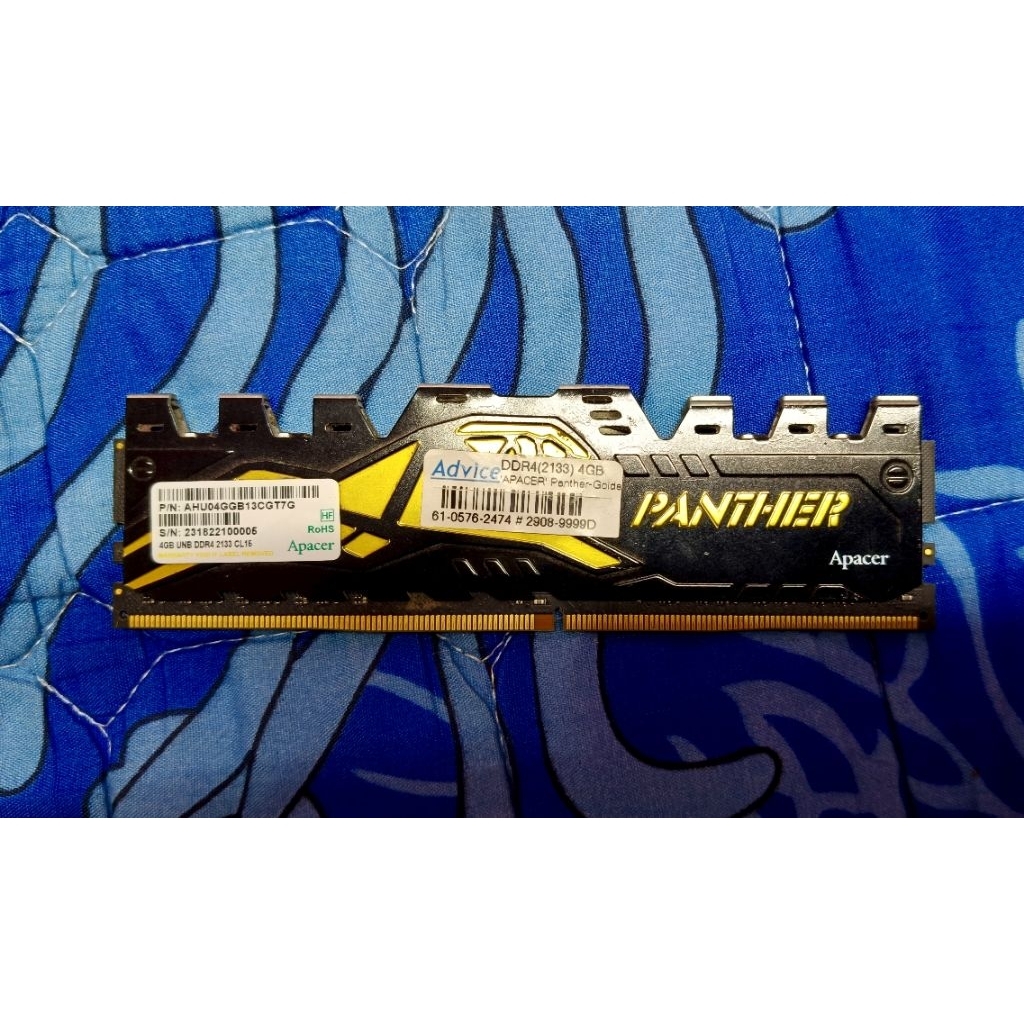 RAM DDR4 APACER 4GB/2133 STEEL HEATSINK.มือสอง