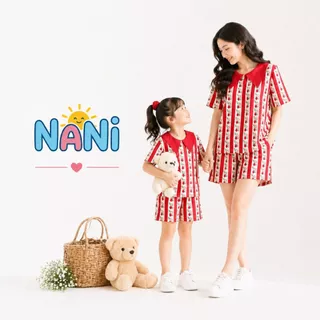 ชุดคู่แม่ลูก [NANi03] ชุดเซ็ตแม่ลูก ผ้าไหมอิตาลีพรีเมียม ลายใหม่ไม่ซ้ำใคร ใส่สบาย ไม่ร้อน พร้อมส่ง