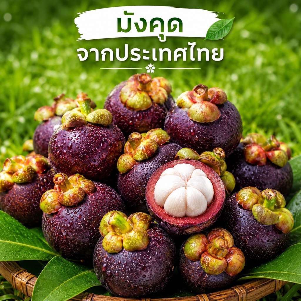 พร้อมส่ง ส่งทันที่ มังคุดไทยสด จากสวนจันทบุรี ขัดพิเศษ 1 - 5 กิโลกรัม มังคุดสดจากสวน คัดพิเศษ