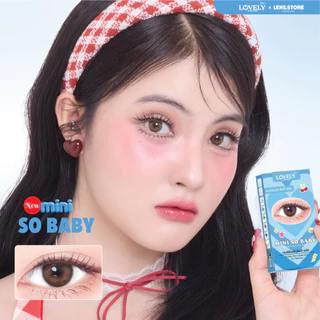 คอนแทคเลนส์รายเดือน LOVELYPLUS รุ่น Mini So Baby มินิโซเบบี้ สีน้ำตาลอัลมอนด์ เลนส์ตาเบบี้ ขี้อ้อน หวา