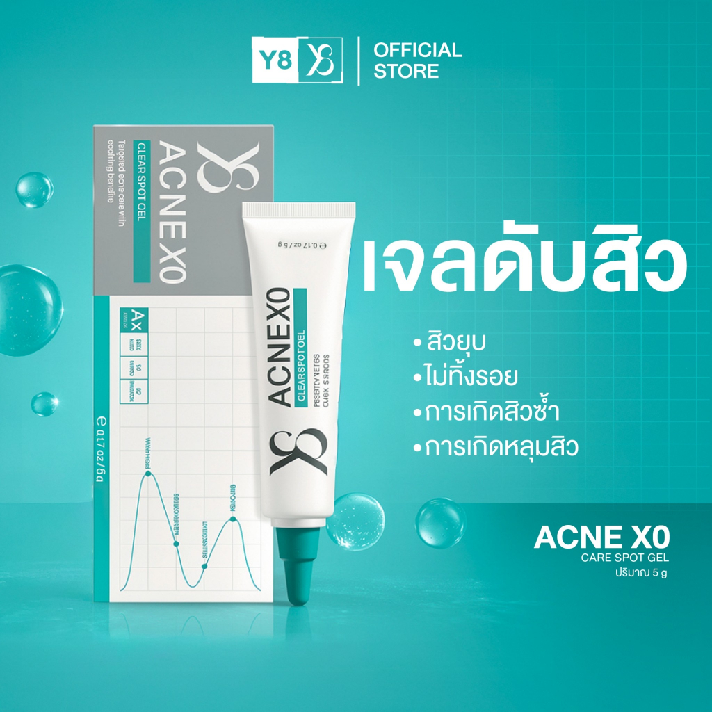Y8 ACNE XO  MULTI-LAYER SPOT CORRECTIVE GEL (6g) เจลแต้มสิวเฉพาะจุด จัดการสิวแบบ “ตรงจุด–ตรงสาเหตุ”
