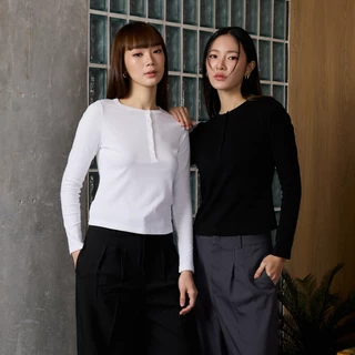 MEET ME - TOP0059 | BROOKLYN LONG SLEEVE เสื้อแขนยาวทรงเข้ารูป