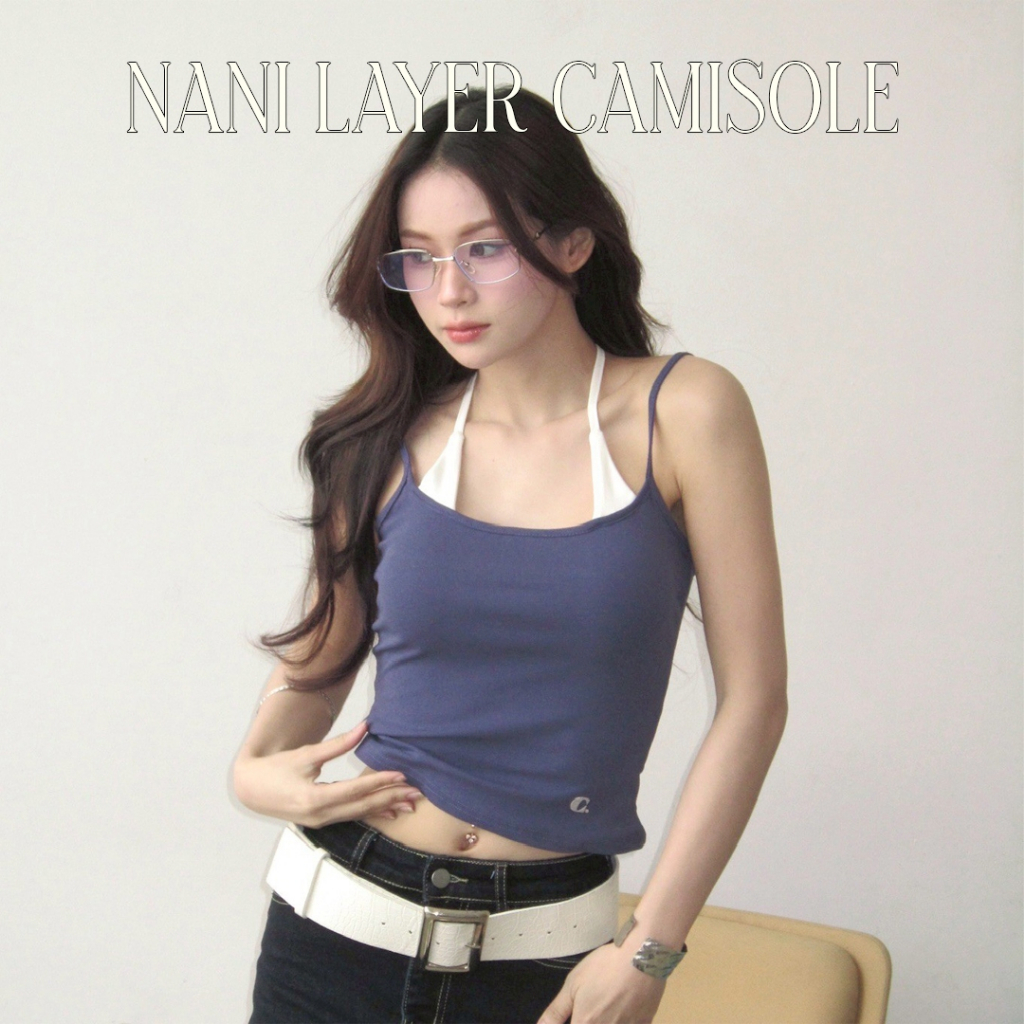 Choosedress A2014 Nani Layer Camisole เสื้อสายเดี่ยวเลเยอร์ สไตล์ Y2K