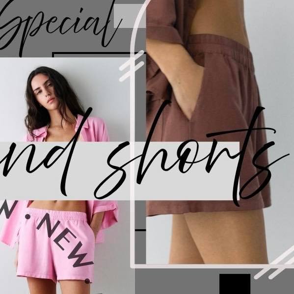 PULL&BEAR ดูดีมีสไตล์ ด้วยกางเกงขาสั้นลินินผสม  ใส่ได้ตลอด  สไตล์วินเทจ มีกระเป๋าหลัง ขอบเอวยางยืด Linen blend shorts