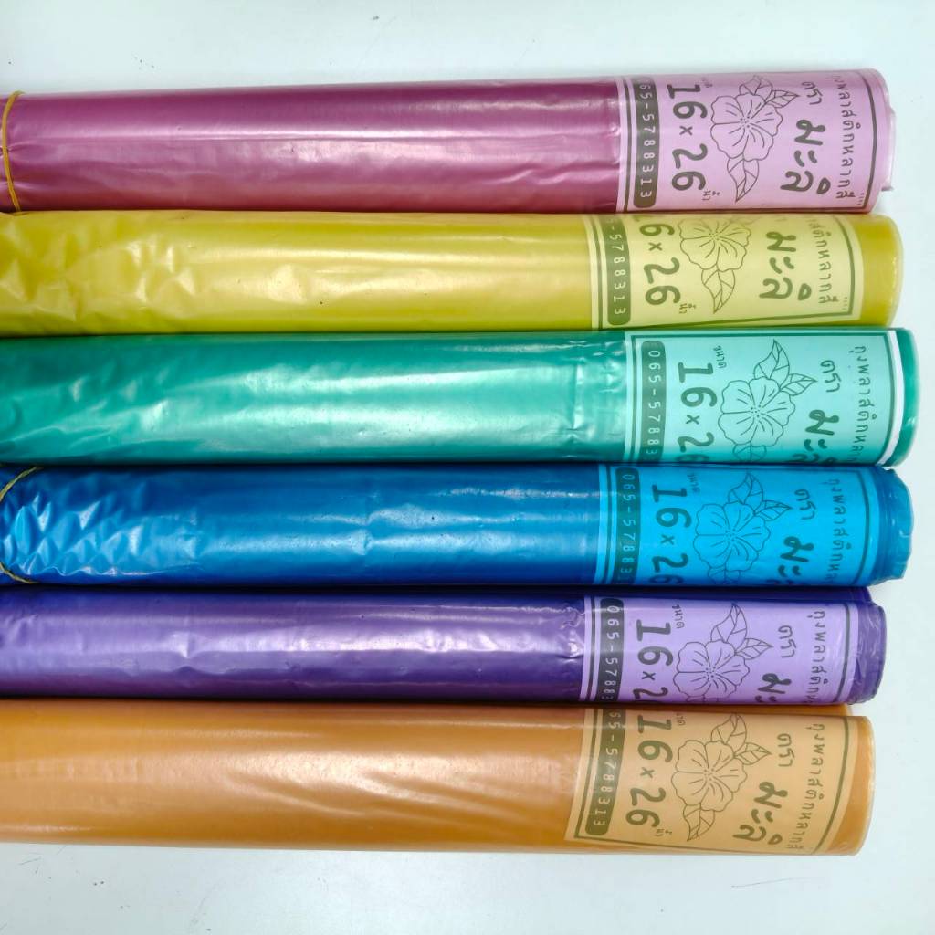 ถุงไฮเดนPE B สี ถุง PE เกรด B ถุงแช่เย็น มีกลิ่นของถุงนิดหน่อย14x22''/16x26'' ( 1 kg / 60 ใบ )ไม่ออกใบกำกับภาษี