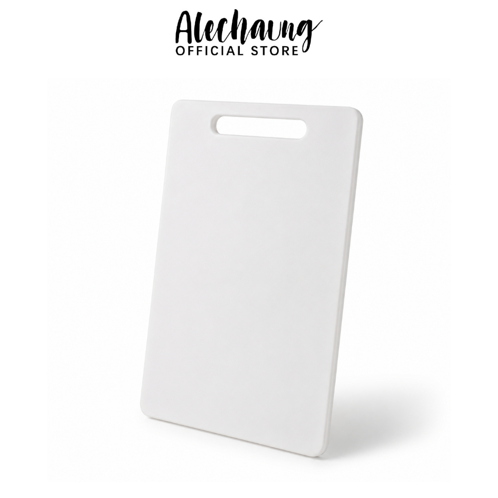 Alechaung เขียงพลาสติก เขียงพกพา Plastic Cutting Board มีช่องจับ กันเชื้อรา สำหรับหั่นผัก ผลไม้ เนื้อสัตว์ มี 3 ขนาด