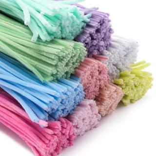 St.kunkka ลวดกำมะหยี่ 30cm ขนหนา สีพาสเทล สำหรับทำดอกไม้ DIY งานประดิษฐ์ 20-100ชิ้น
