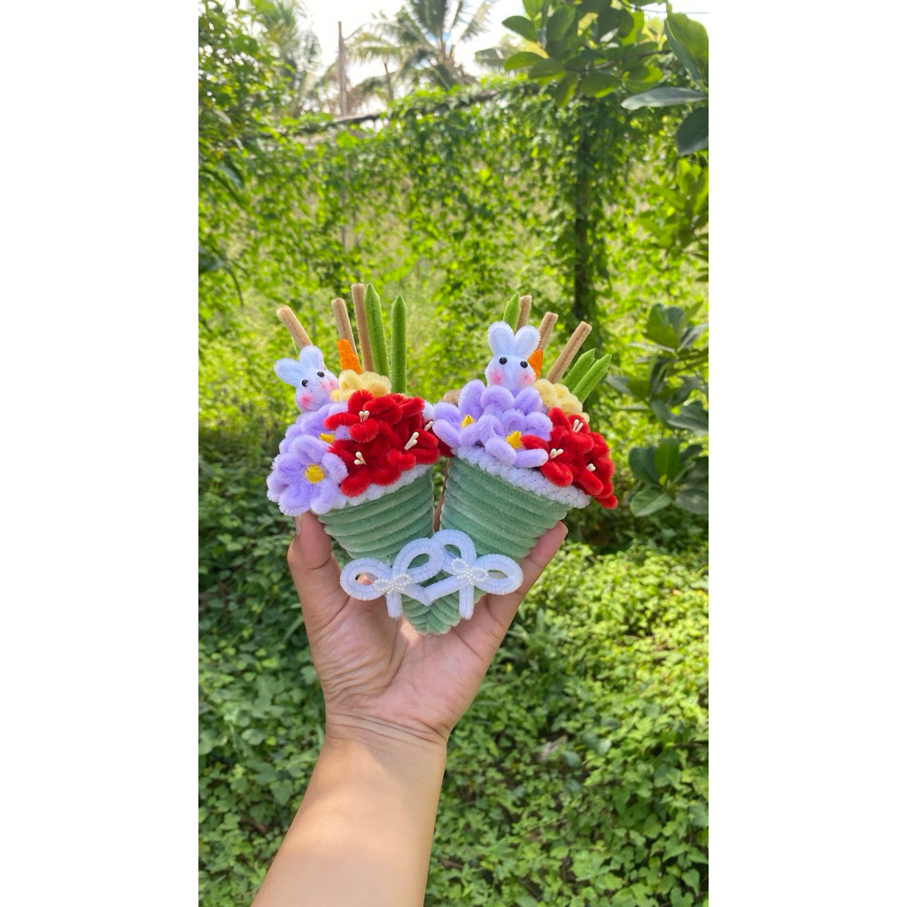 กรวยไหว้ครู กรวยดอกไม้กระต่ายน้อย🐰