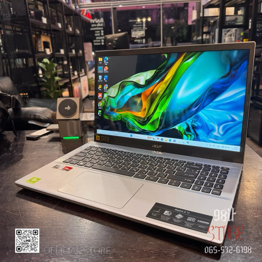💻 NOTEBOOK Acer Aspire 3 A315-44P-R11P 💻 AMD Ryzen 7 5700U 16GB 15 FHD WINแท้
