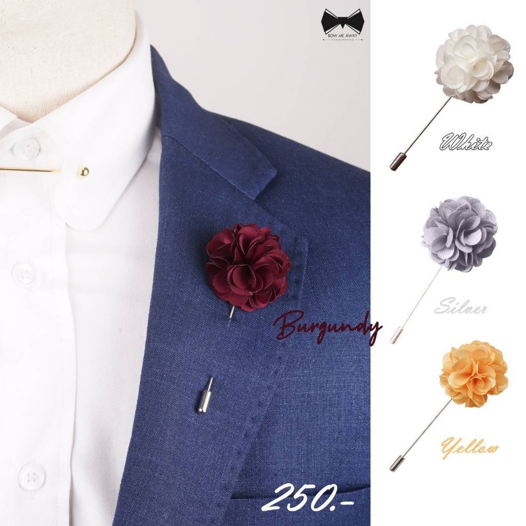 พินติดสูทดอกไม้ มีให้เลือก4สี