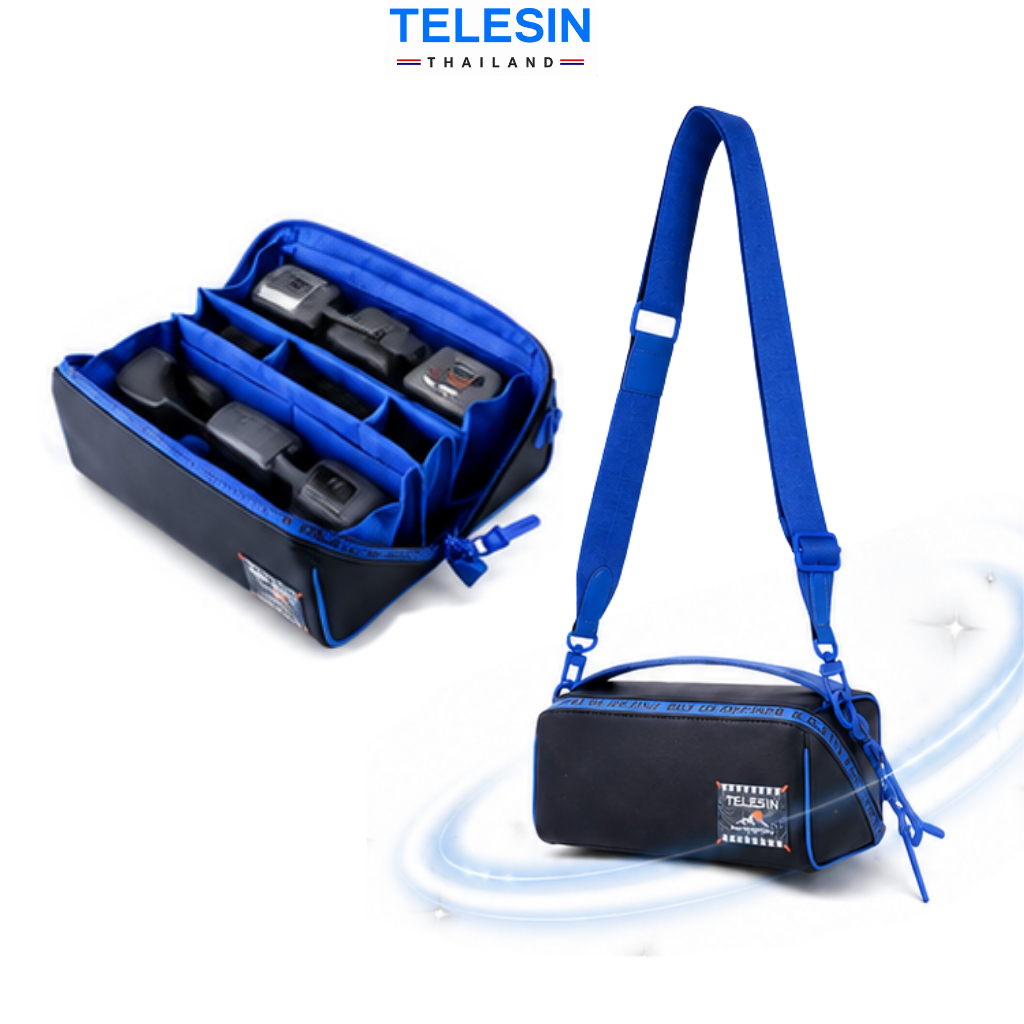 TELESIN DJI Osmo Pocket 4 / 3 DisAdv Carrying Bag กระเป๋าถือและสะพายข้างเก็บกล้อง / อุปกรณ์ (S6-PRC-23-TDJ)