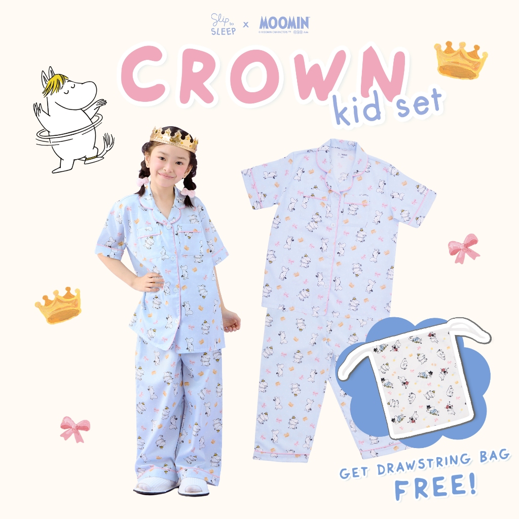 ชุดนอน Moomin - Moomin Crown Kid Set