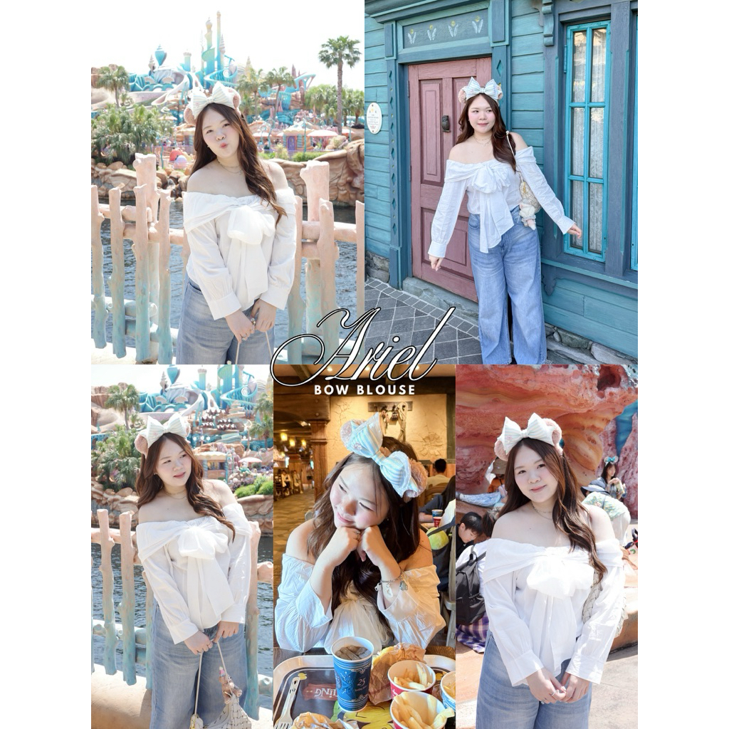 New in' Ariel bow blouse