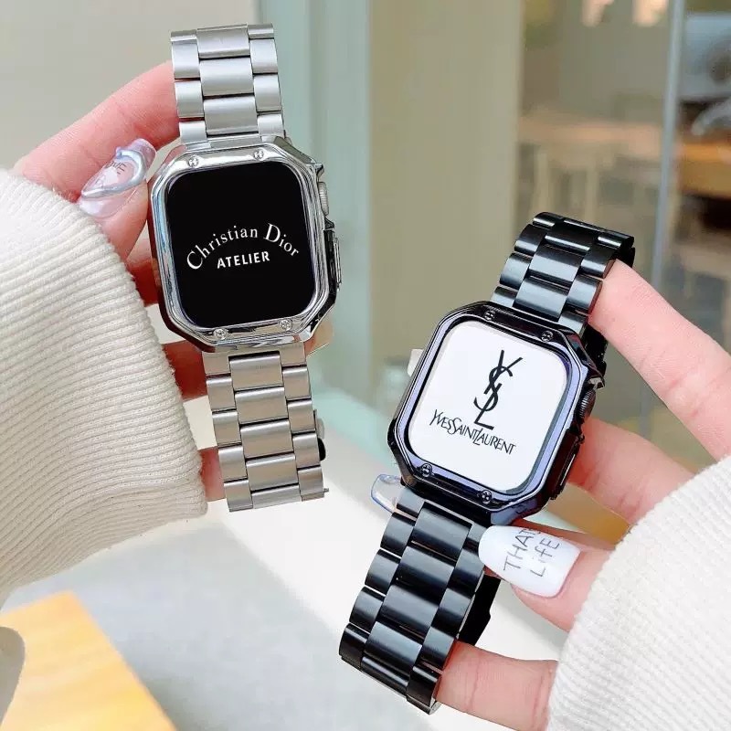 พร้อมส่ง สาย+เคส Stainless มาพร้อมเคสสกรู ใช้ได้กับ Smart Watch 9 8 7 6 5 4  Se 1 2 3  Ultra H19ultra H15Ultra H22Ultra+