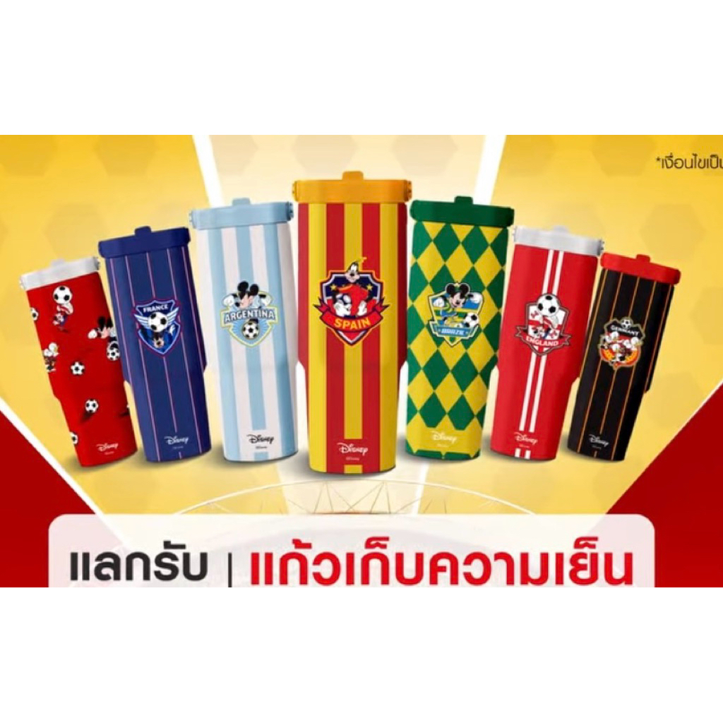แก้วเก็บความเย็น Disney x Shell แกะกล่องเช็คลาย สภาพใหม่มือหนึ่ง จำนวน 1 กล่อง